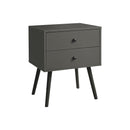 Monarch I 3629 Accent Table - 24"H / Grey End Table With 2 Drawers IMAGE 2