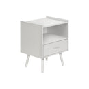 Monarch I 3666 Accent Table - 24"H / White End Table With 1 Drawer IMAGE 2