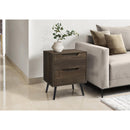 Monarch I 3691 Accent Table - 24"H / Dark Brown End Table - 2 Drawers IMAGE 1