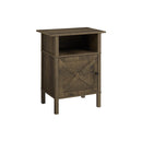 Monarch I 3811 Accent Table - 24"H / Dark Oak / Black Metal IMAGE 3