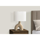 Monarch I 9662 25"H Table Lamp Brown Ceramic / Ivory Shade IMAGE 2