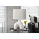 Monarch I 9665 25"H Table Lamp White Ceramic / Ivory Shade IMAGE 1