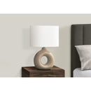 Monarch I 9669 24"H Table Lamp Brown Ceramic / Ivory Shade IMAGE 2