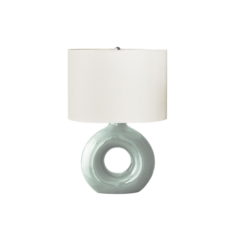Monarch I 9671 24"H Table Lamp Green Ceramic / Ivory Shade IMAGE 3