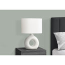 Monarch I 9672 24"H Table Lamp White Ceramic / Ivory Shade IMAGE 2