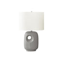 Monarch I 9675 26"H Table Lamp Grey Ceramic / Ivory Shade IMAGE 3