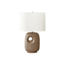 Monarch I 9676 26"H Table Lamp Brown Ceramic / Ivory Shade IMAGE 3