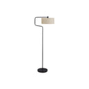 Monarch I 9690 61"H Floor Lamp Black Metal / Beige Shade IMAGE 2