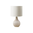 Monarch I 9776 17"H Table Lamp Beige Ceramic / Ivory Shade IMAGE 2