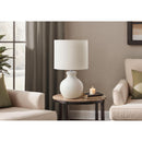Monarch I 9777 16"H Table Lamp White Resin / Ivory Shade IMAGE 1