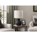 Monarch I 9778 16"H Table Lamp Black Resin / Ivory Shade IMAGE 1
