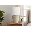 Monarch I 9779 17"H Table Lamp Beige Ceramic / Ivory Shade IMAGE 1