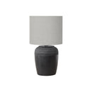 Monarch I 9781 17"H Table Lamp Black Ceramic / Grey Shade IMAGE 2