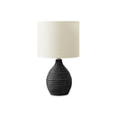Monarch I 9847 17"H Table Lamp Grey Resin / Ivory Shade IMAGE 2