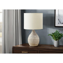 Monarch I 9848 17"H Table Lamp Ivory Resin / Ivory Shade IMAGE 1