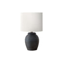 Monarch I 9863 17"H Table Lamp Black Resin / Ivory Shade IMAGE 2