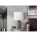 Monarch I 9864 17"H Table Lamp Grey Resin / Ivory Shade IMAGE 1