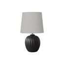 Monarch I 9868 19"H Table Lamp Black Resin / Grey Shade IMAGE 2