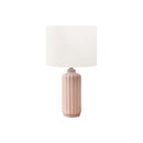 Monarch I 9871 23"H Table Lamp Pink Ceramic / Ivory Shade IMAGE 2
