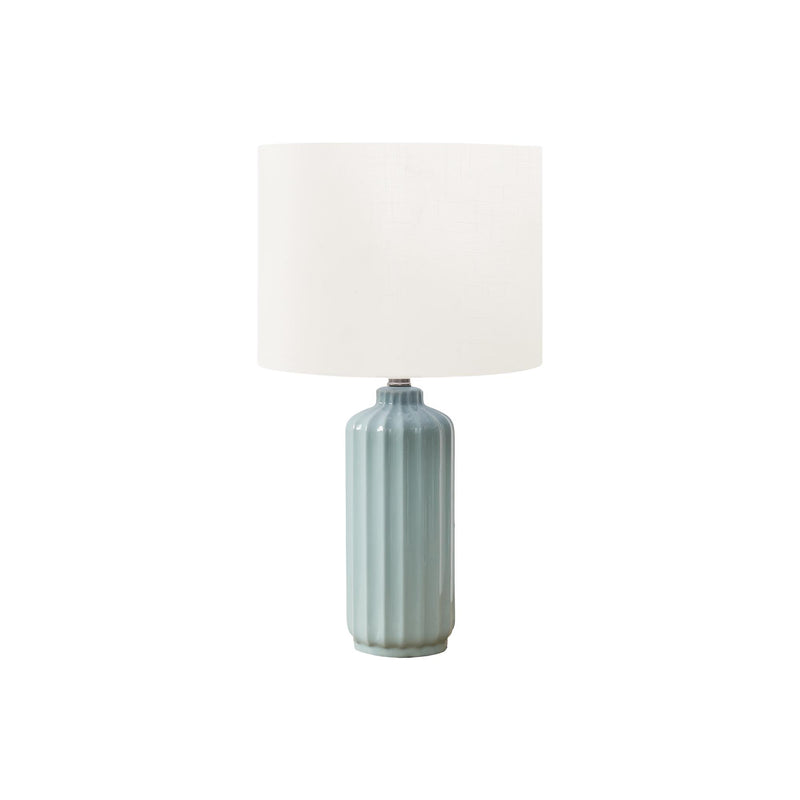 Monarch I 9872 23"H Table Lamp Green Ceramic / Ivory Shade IMAGE 2