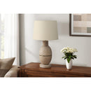Monarch I 9886 25"H Table Lamp Beige Resin / Beige Shade IMAGE 1