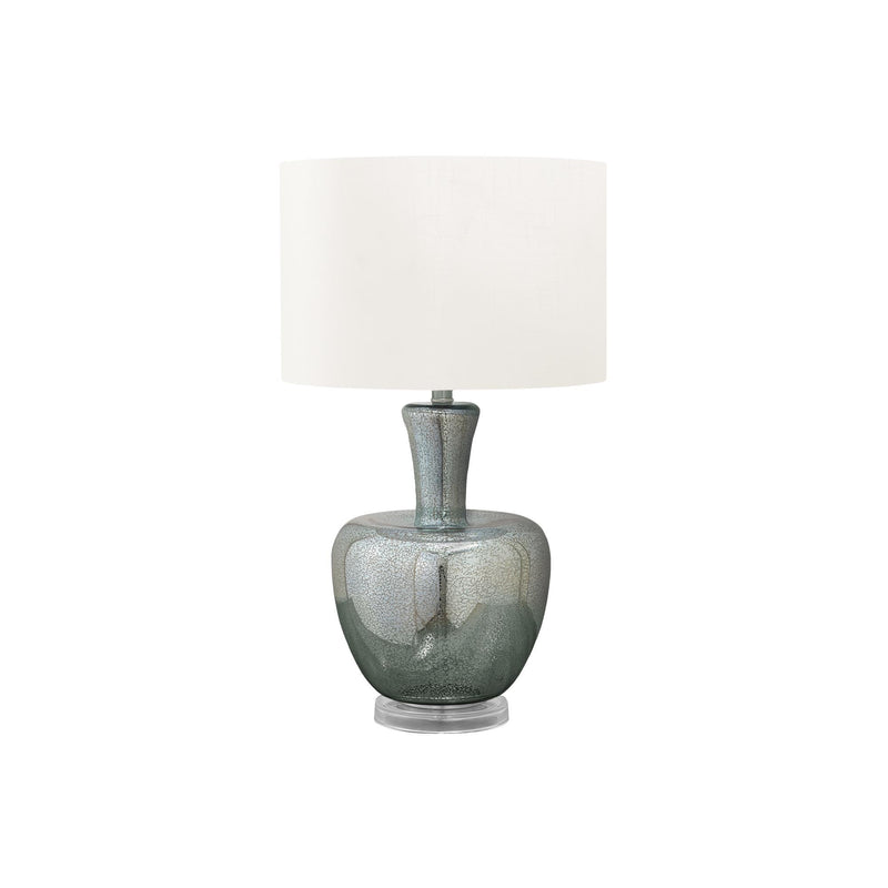 Monarch I 9898 26"H Table Lamp Sea Green Glass / Ivory Shade IMAGE 2