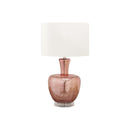 Monarch I 9899 26"H Table Lamp Dusty Rose Glass / Ivory Shade IMAGE 2