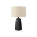 Monarch I 9906 27"H Table Lamp Black Ceramic / Beige Shade IMAGE 2