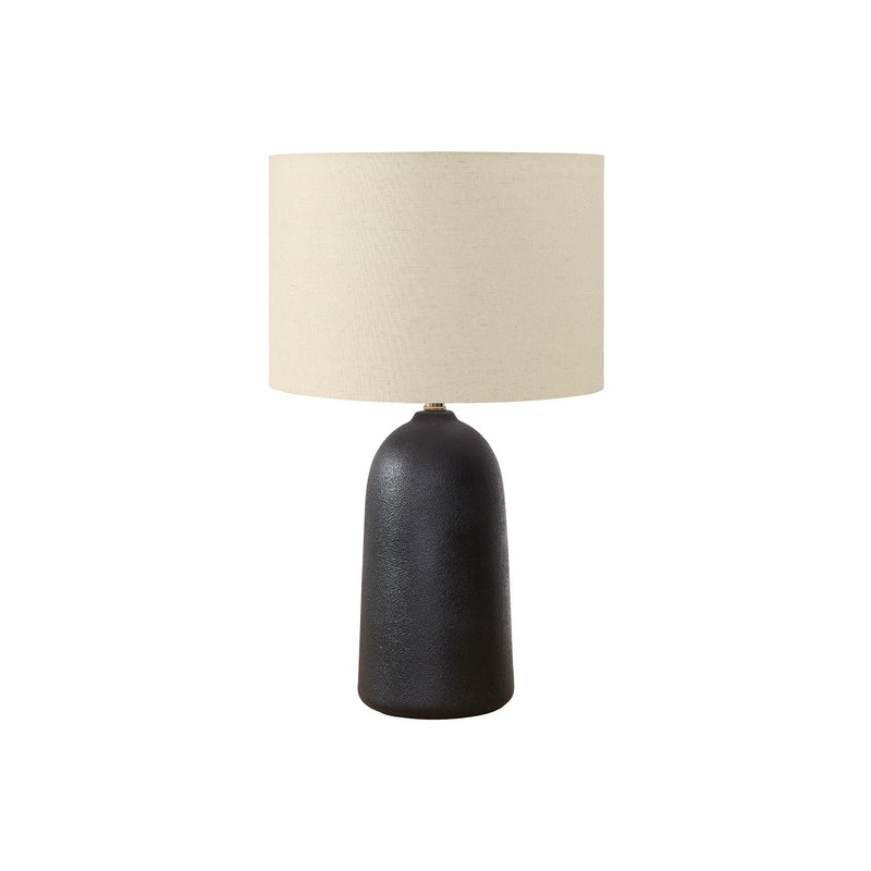 Monarch I 9906 27"H Table Lamp Black Ceramic / Beige Shade IMAGE 2