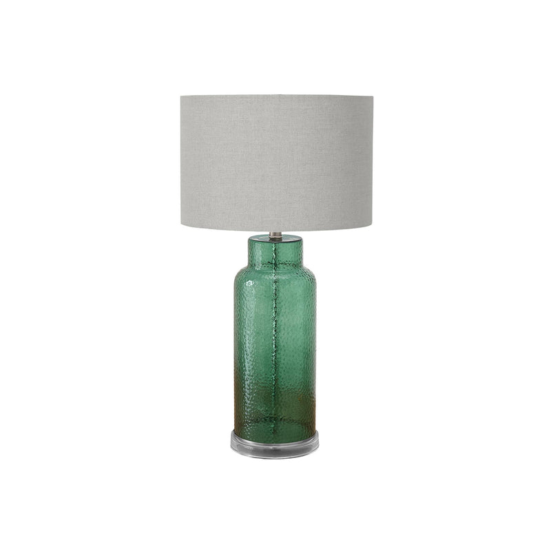 Monarch I 9908 28"H Table Lamp Green Glass / Grey Shade IMAGE 2