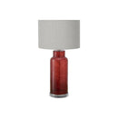 Monarch I 9909 28"H Table Lamp Red Glass / Grey Shade IMAGE 2