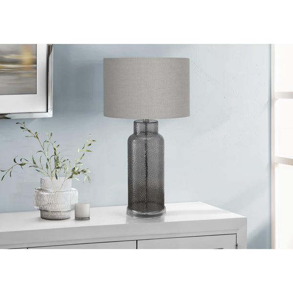 Monarch I 9910 28"H Table Lamp Grey Glass / Grey Shade IMAGE 1