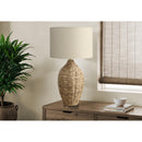 Monarch I 9917 30"H Table Lamp Natural Rattan / Beige Shade IMAGE 1