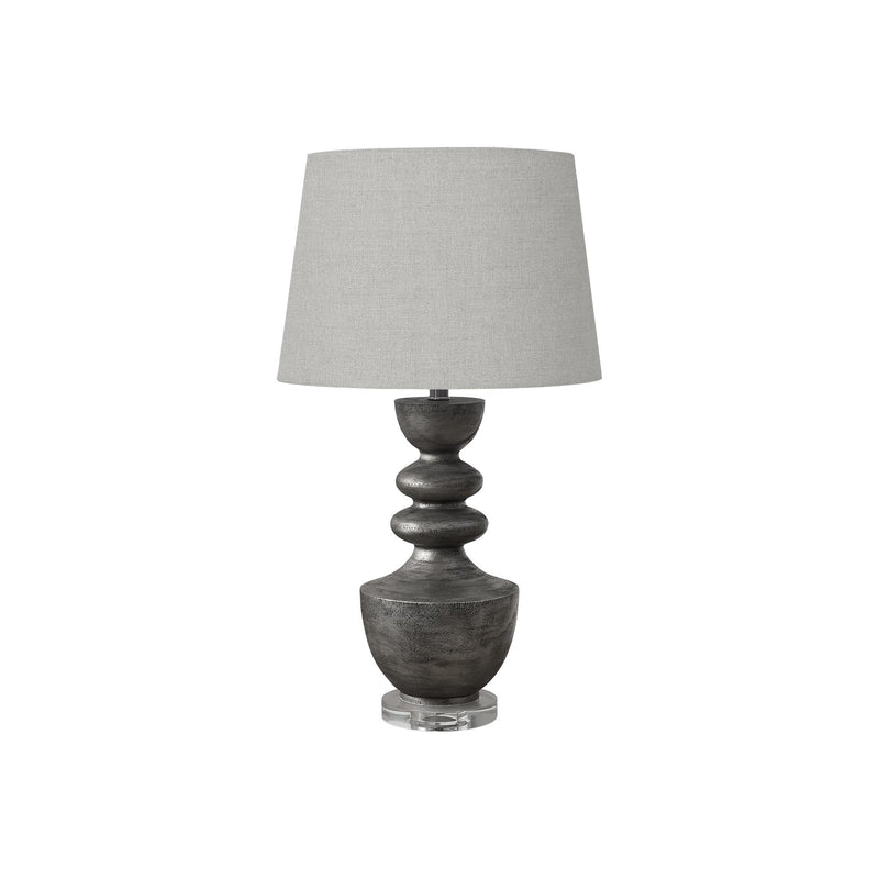 Monarch I 9922 28"H Table Lamp Grey Resin / Grey Shade IMAGE 2