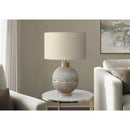 Monarch I 9925 26"H Table Lamp Brown / Gold Resin / Beige IMAGE 1
