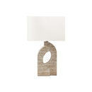 Monarch I 9930 28"H Table Lamp Beige Resin / Ivory Shade IMAGE 2