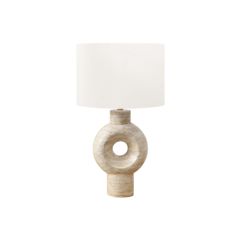 Monarch I 9932 28"H Table Lamp Beige Resin / Ivory Shade IMAGE 2