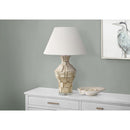 Monarch I 9934 28"H Table Lamp Beige Resin / Ivory Shade IMAGE 1
