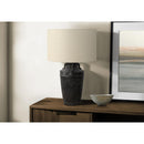 Monarch I 9940 28"H Table Lamp Black Ceramic / Beige Shade IMAGE 1