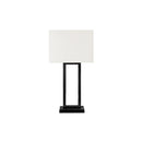 Monarch I 9950 28"H Table Lamp Black Metal/ Ivory Shade / Usb IMAGE 2