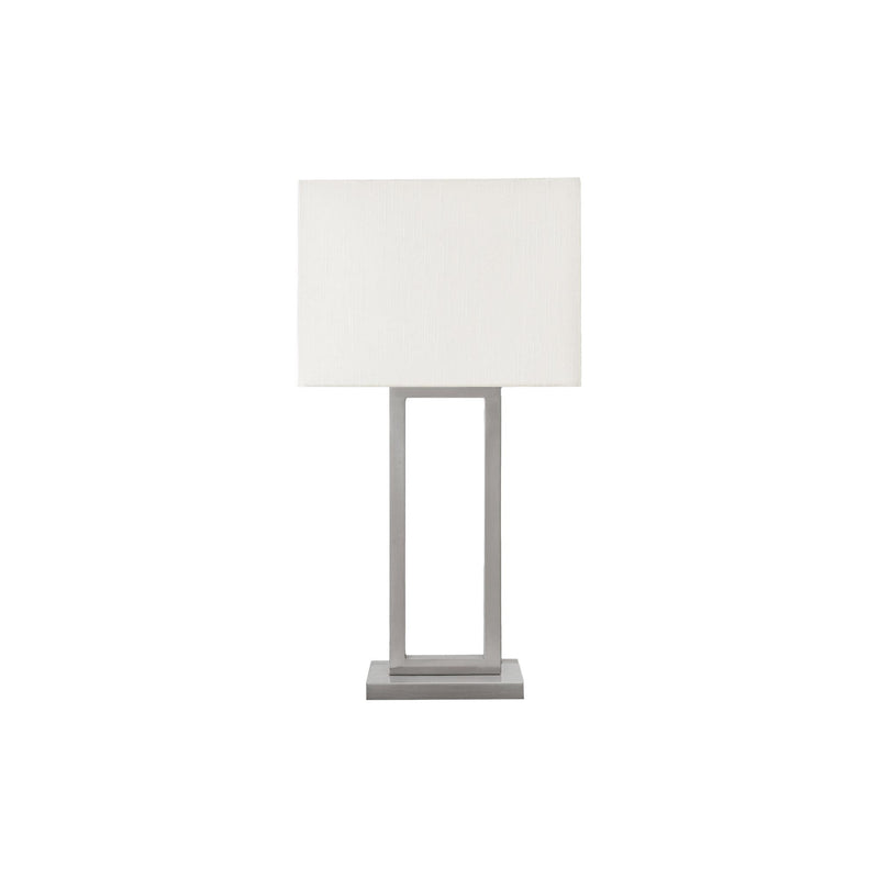 Monarch I 9951 28"H Table Lamp Nickel Metal/ Ivory Shade/ Usb IMAGE 2