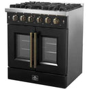  Forno 30-inch Freestanding Gas Range with French Door FFSGS6444-30BLK IMAGE 9