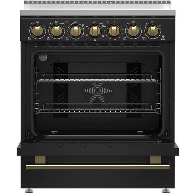  Forno 30-inch Freestanding Electric Range with True European Convection Technology FFSEL6011-30BLK IMAGE 7