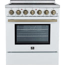  Forno 30-inch Freestanding Electric Range with True European Convection Technology FFSEL6011-30WHT IMAGE 1
