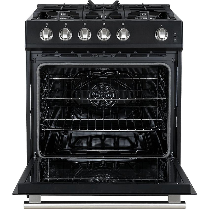  Forno 30-inch Freestanding Gas Range with Convection Technology FFSGS1116-30BLK IMAGE 10