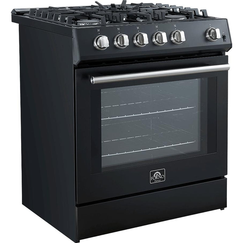 Forno 30-inch Freestanding Gas Range with Convection Technology FFSGS1116-30BLK IMAGE 12