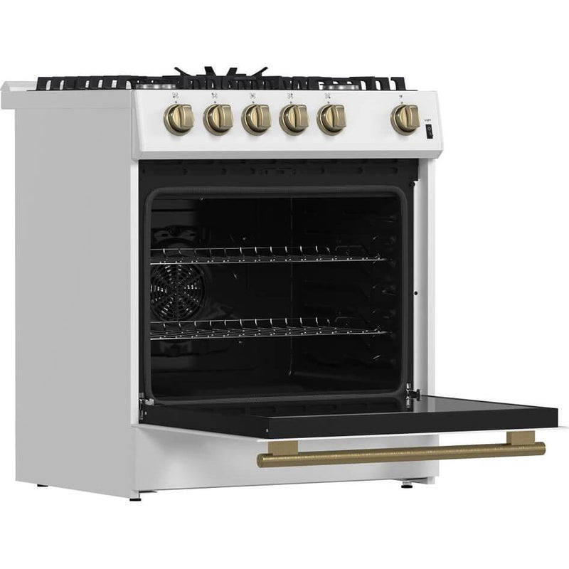 Forno 30-inch Freestanding Gas Range with Convection Technology FFSGS1116-30WHT IMAGE 6