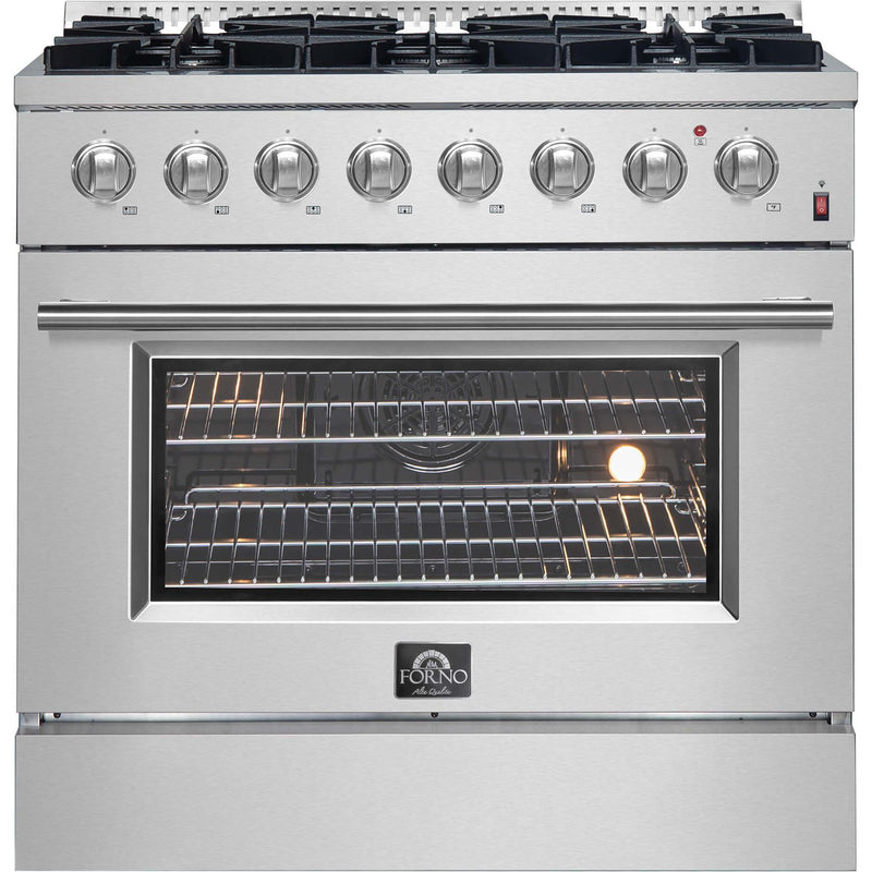  Forno 36-inch Freestanding Dual-Fuel Range with True European Convection Technology FFSGS6197-36 IMAGE 1