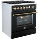  Forno 30-inch Freestanding Gas Range with Convection Oven Technology FFSGS6274-30BLK IMAGE 5