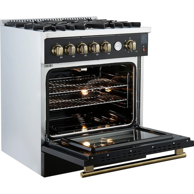  Forno 30-inch Freestanding Gas Range with Convection Oven Technology FFSGS6274-30BLK IMAGE 8